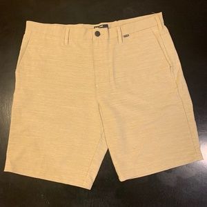 Hurley Tan Golf Shorts
